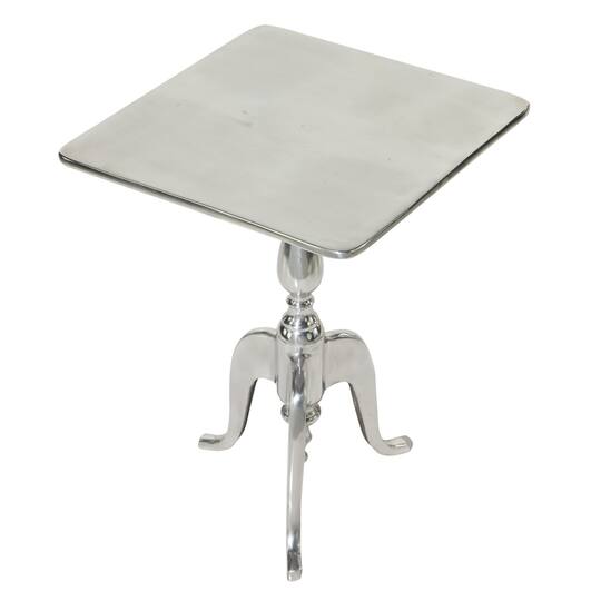 16" Silver Traditional Accent Table